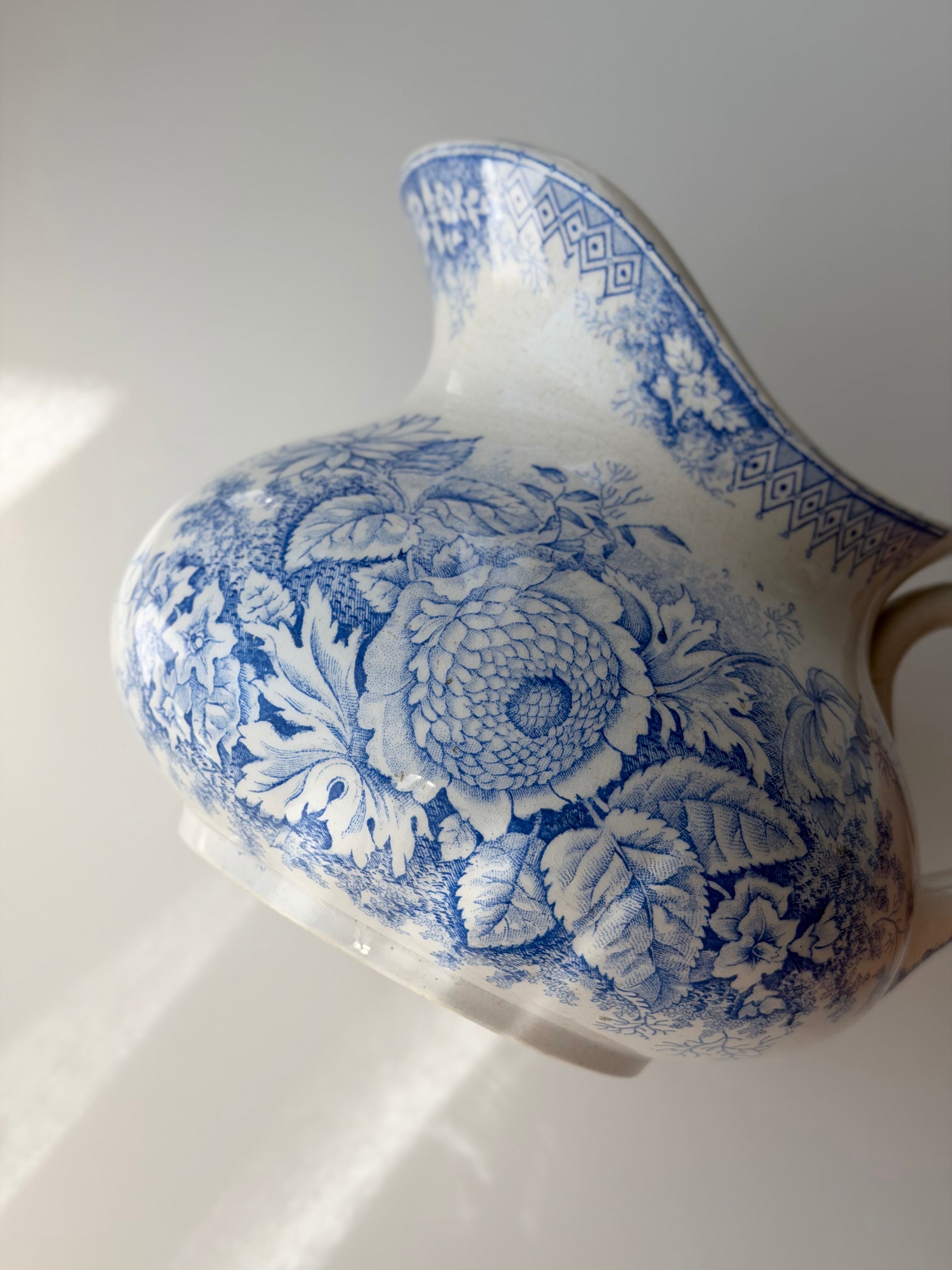 Saint amand サンタマン / “JARDINIERE” blue ピシェ | VIRON antique
