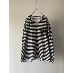 Prisoner border cotton pullover