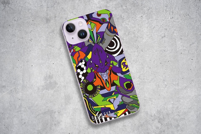 EVANGELION Painting MOBILE PC-CASE by Cigarette-burns