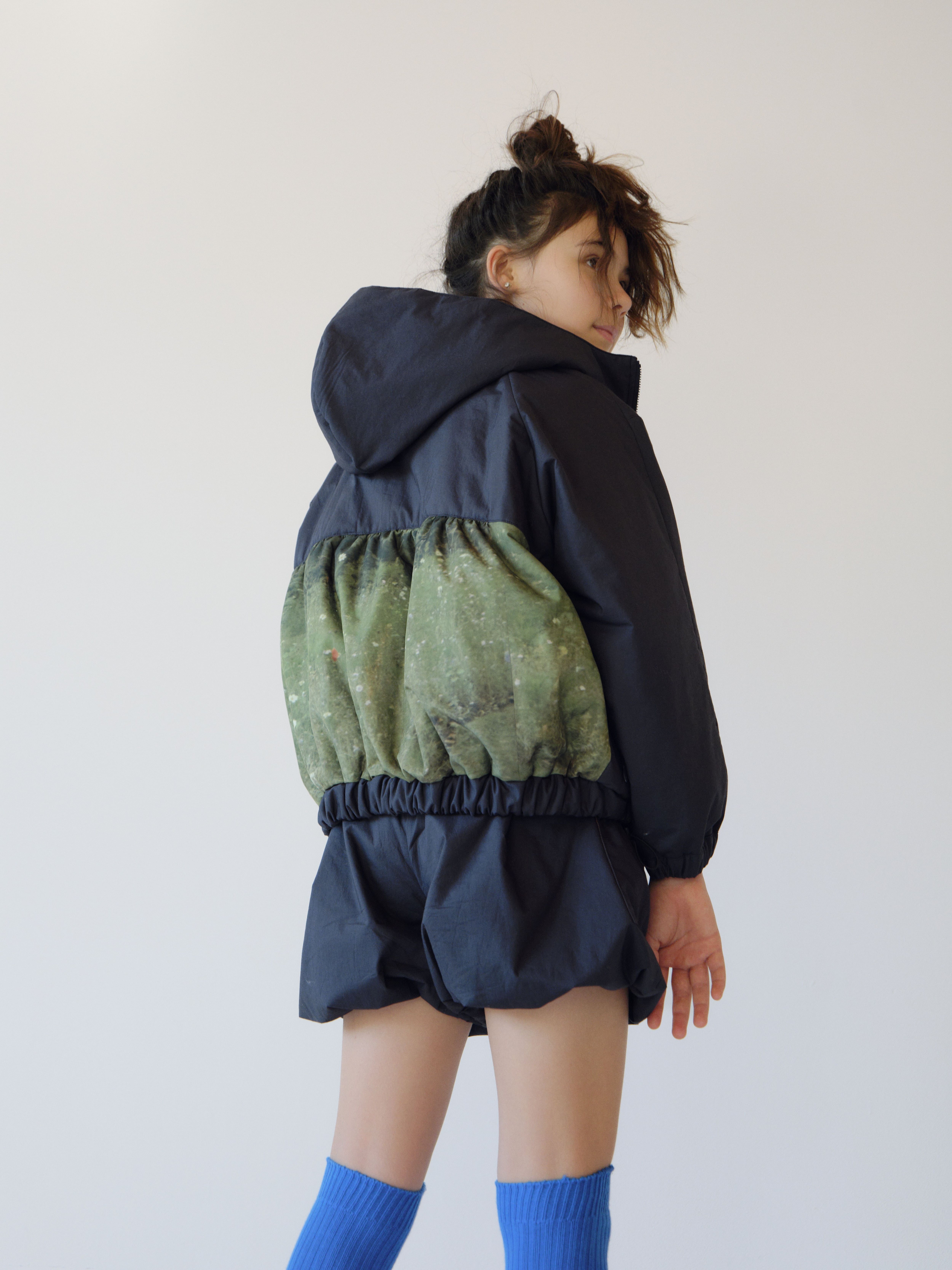 【26AW】folkmade(フォークメイド)Landscape Padded Blouson NAVY(LL)ジャケット アウター ネイビー