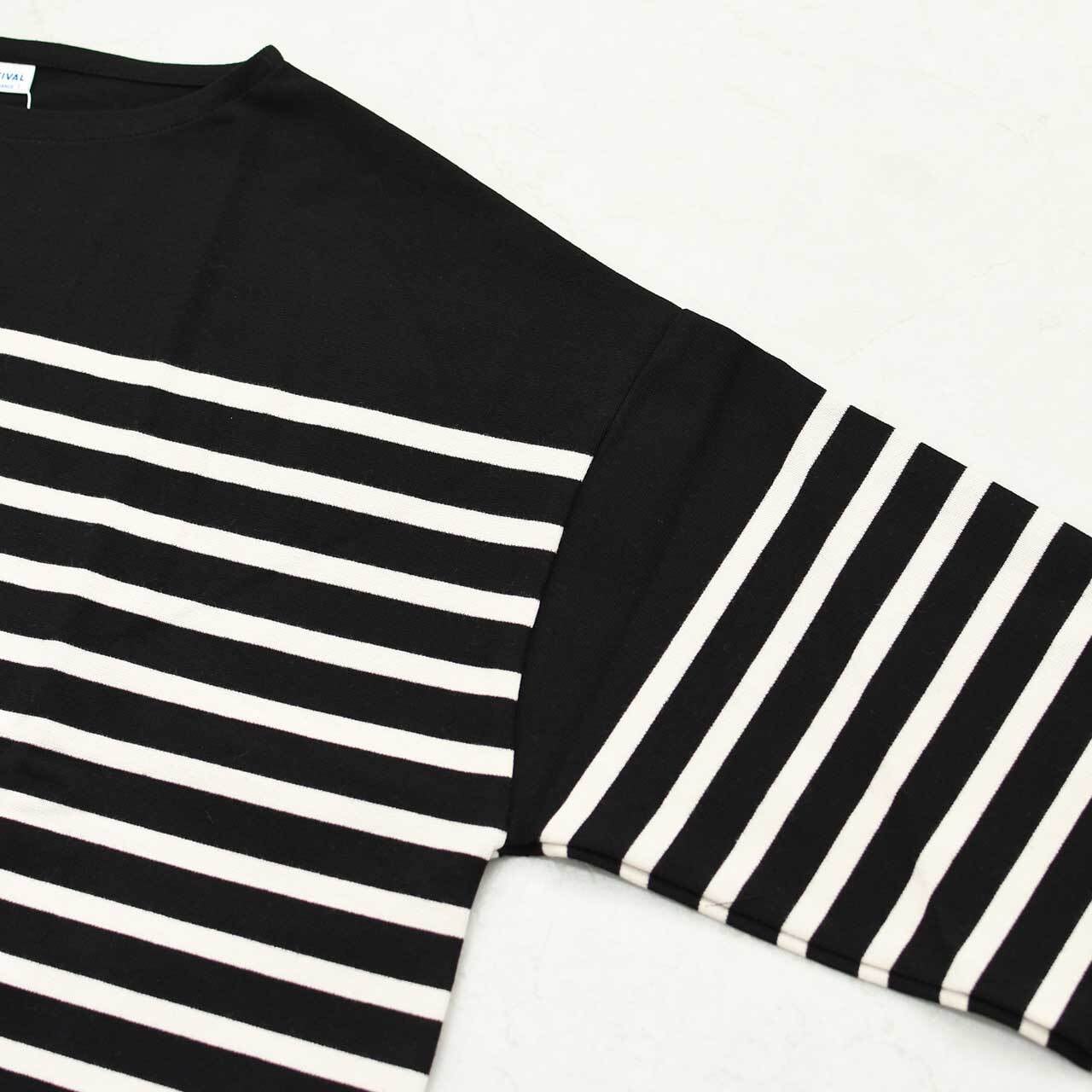 ORCIVAL [オーチバル・オーシバル] Rachel Boat Neck Wide Sailor T