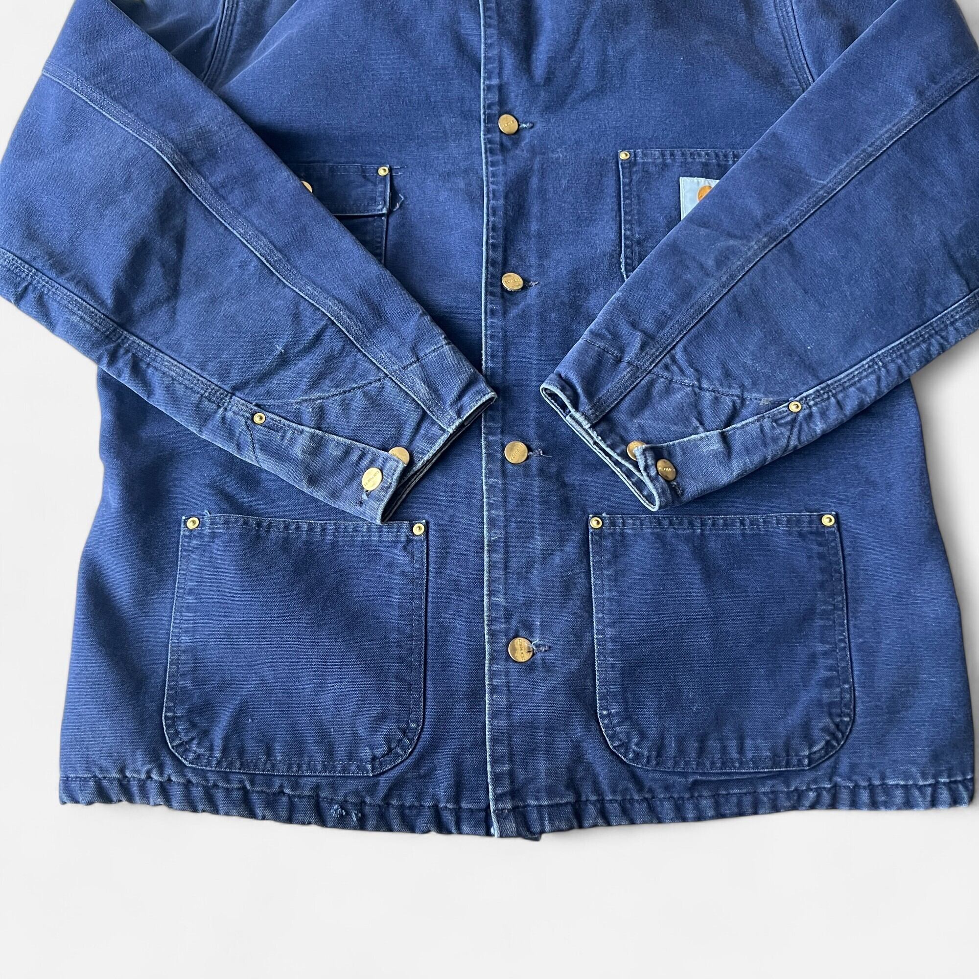 90s Carhartt Michigan Chore Coat Navy L | assemble store