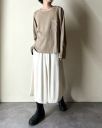 HELMUT LANG Rayon×Acetate Wide Cropped Pants