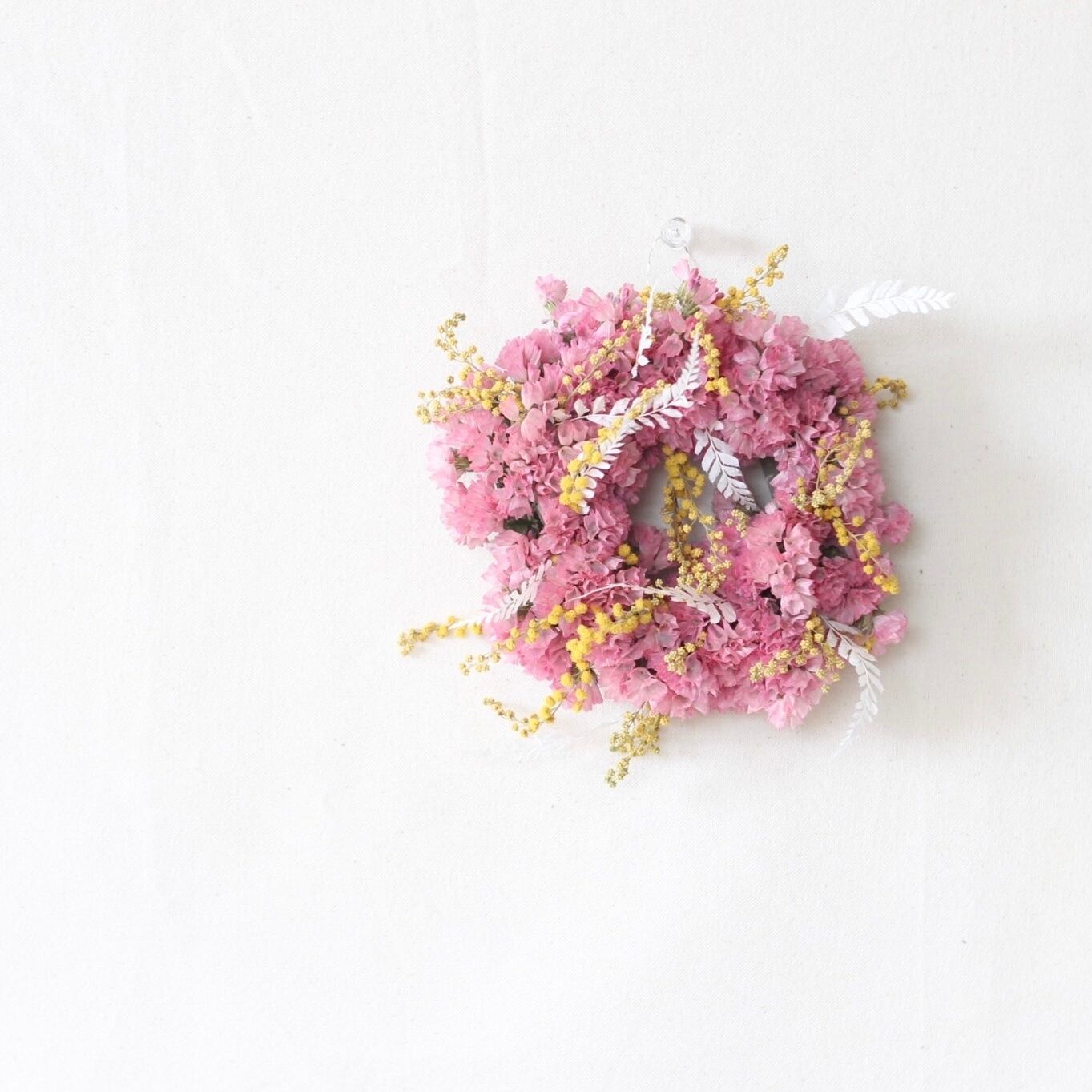 Dried Flower Wreath koyomi flower green works dried flower wreathe♪イロトリドリ♪ドライフラワーリース。