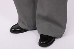 SEROEVER Plaid Relaxed Wide-Leg GLAY Trousers