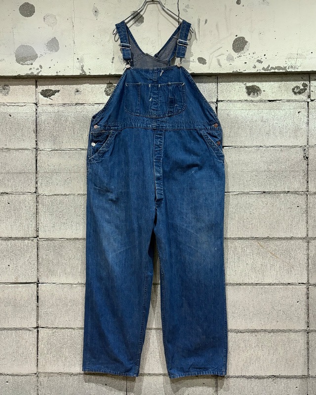 【Caka otto】  50's “Carhartt” Vintage Massive Denim Overall