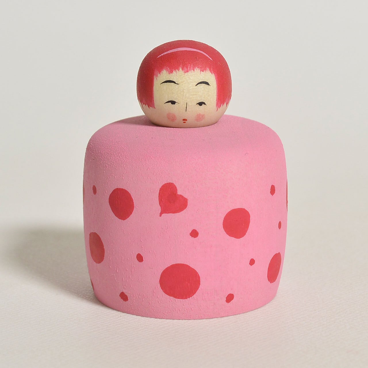 ドットちゃんえじここけし 約1.5寸 約4.5cm 鈴木明 工人（作並系