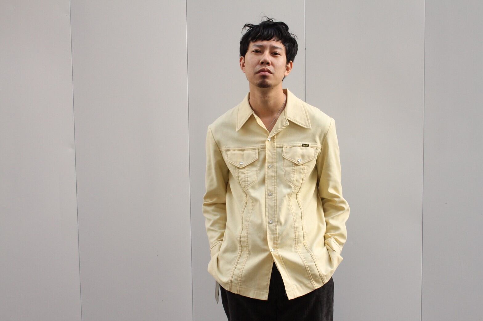 70s Wrangler Hop Sack Shirt Jacket USA製