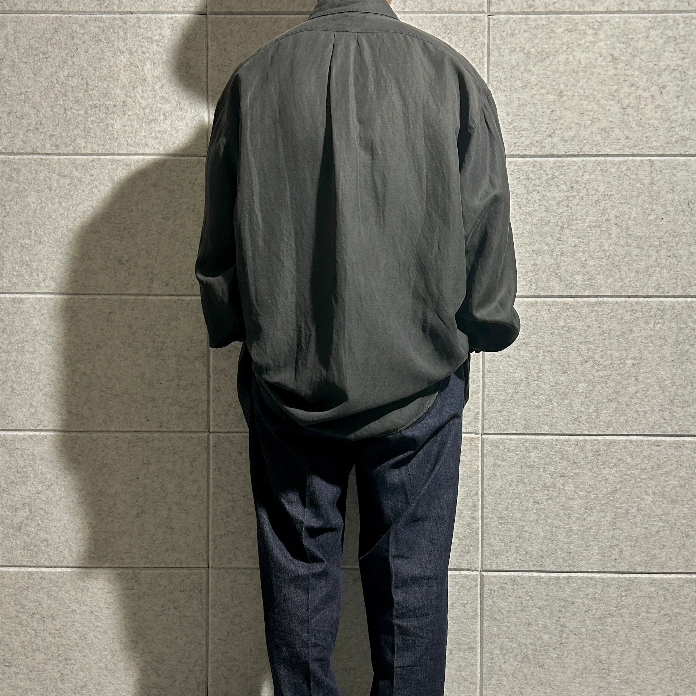 Polo Ralph Lauren】【BLAKE】XL silk linen B.D.shirt ポロラルフ
