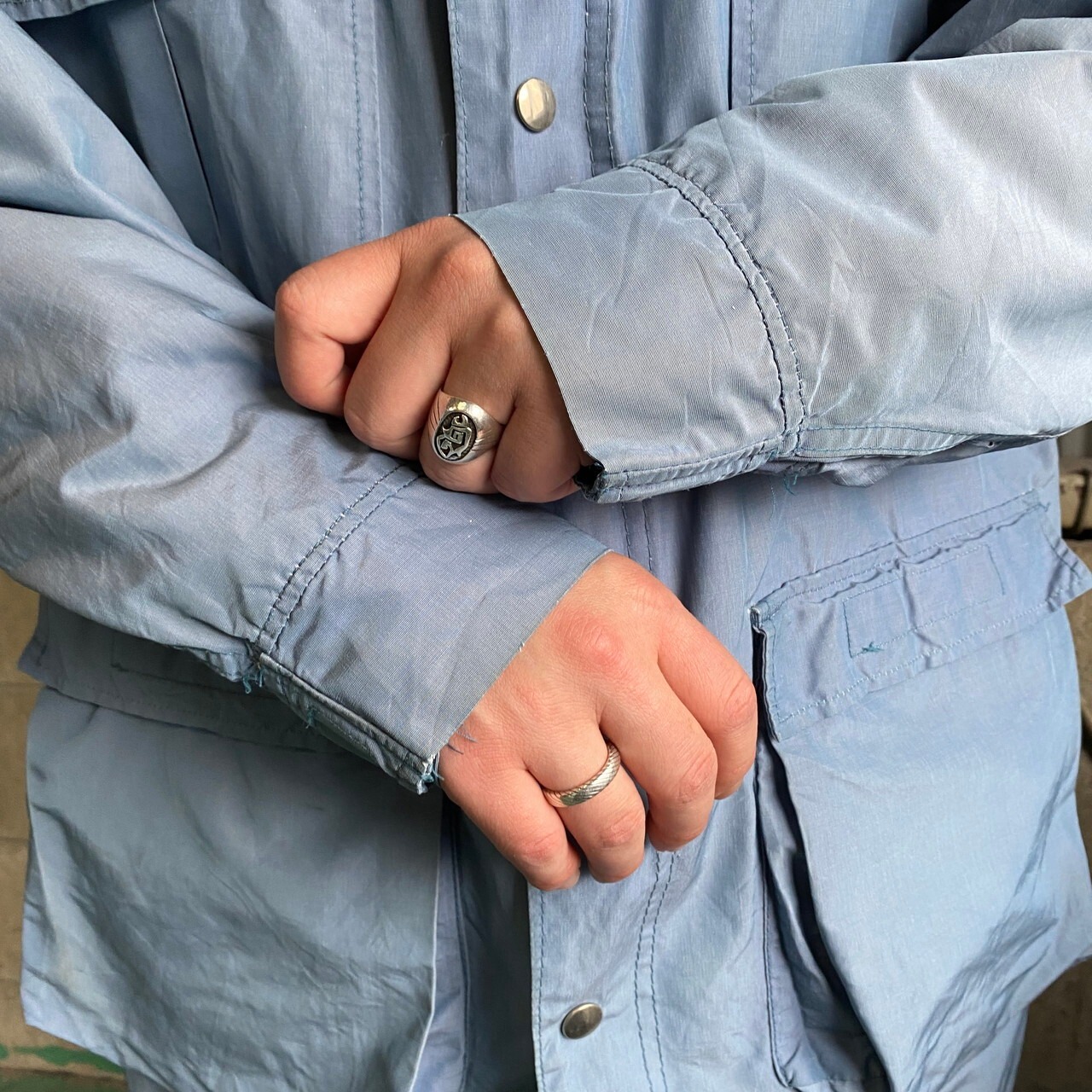 70年代 白タグ WOOLRICH ウールリッチ マップポケット 60/40クロス 