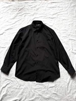 "ISSEY MIYAKE MEN" Black Cotton Shirt