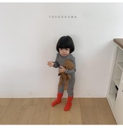 ザゴグマ / THE GOGUMA / ぽかぽかボーダーレギンス / 韓国子供服 / ジュニア / 26winter〖取寄〗*JS~JL*