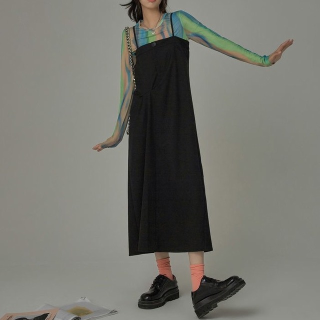 シースルーロングトップス　10255