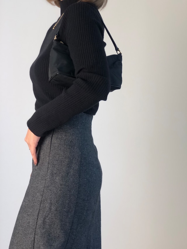 PRADA プラダ ハンドバッグ ブラック ロゴ ナイロンvintage ヴィンテージ オールド 4kewfr