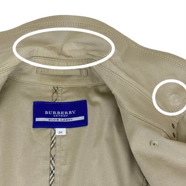 中古 バーバリー ブルーレーベル BURBERRY BLUELABEL ショートコート