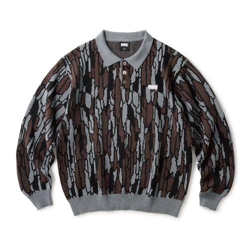 FTC / KNIT POLO SWEATER CAMO