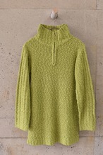 Lion Green Textured Knit Top