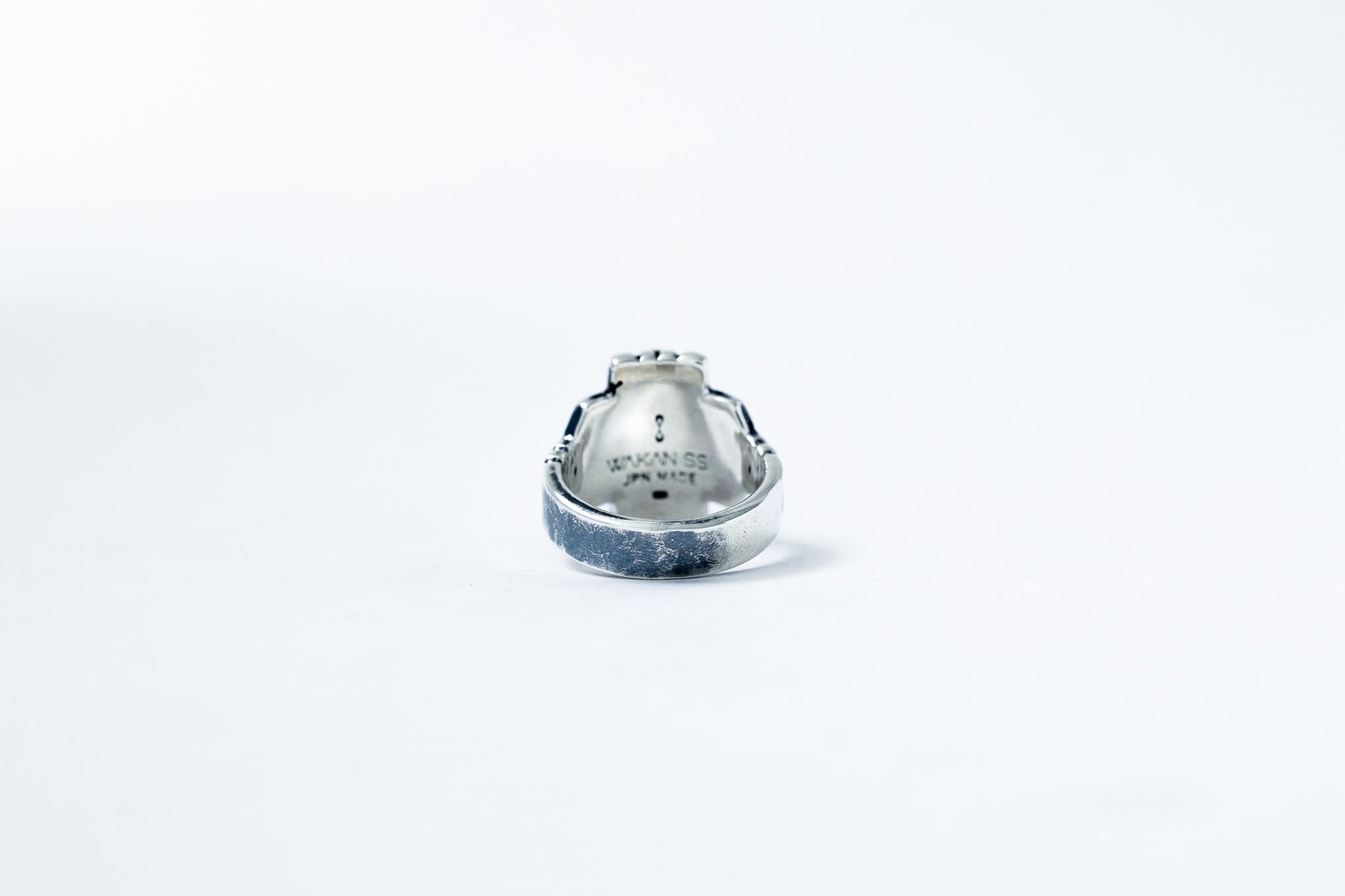 R-074 SV ラピスラズリ付き Brick ring【Rectangle】 | WAKAN SILVER