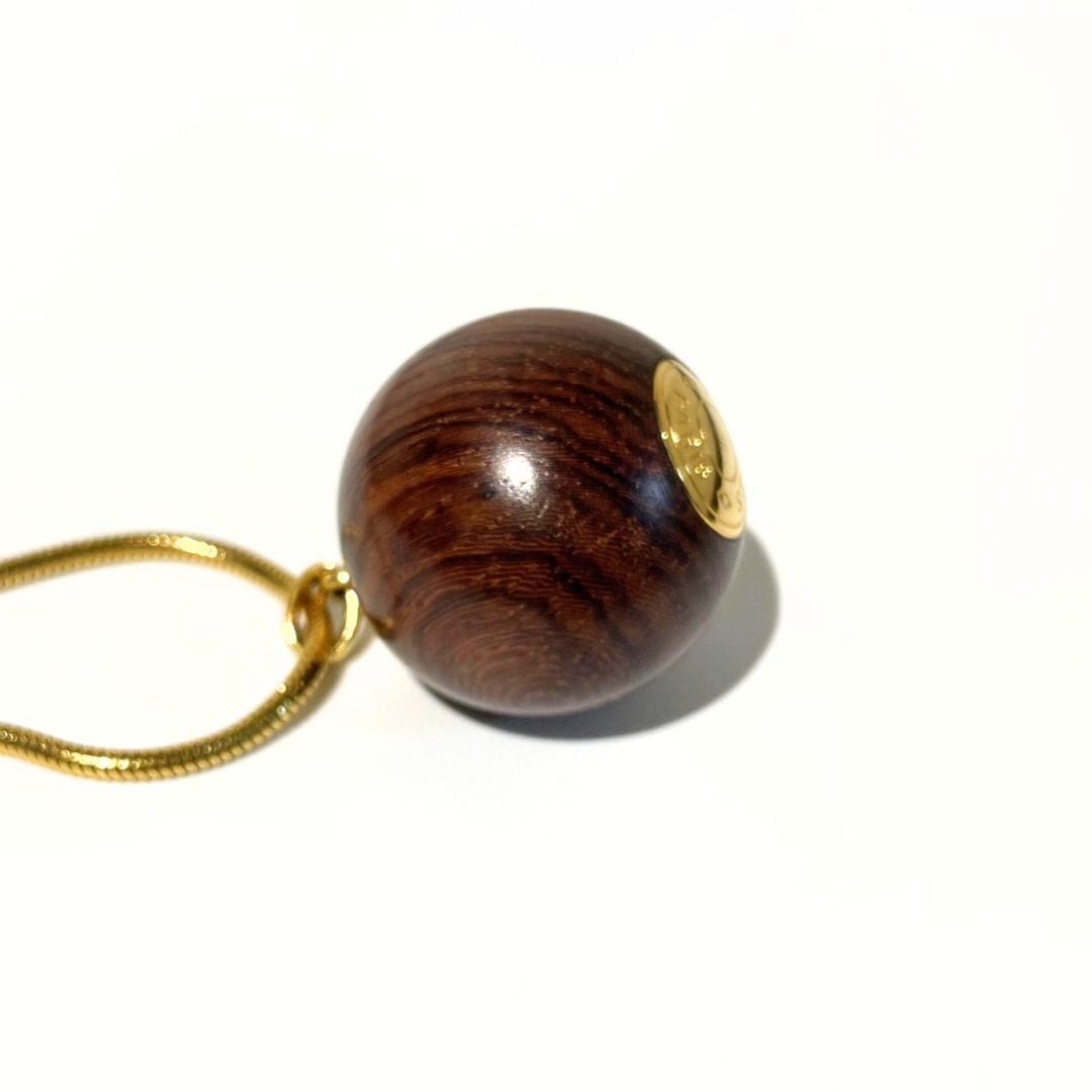 HERMES エルメス セリエ ウッドボール ネックレス ペンダント  