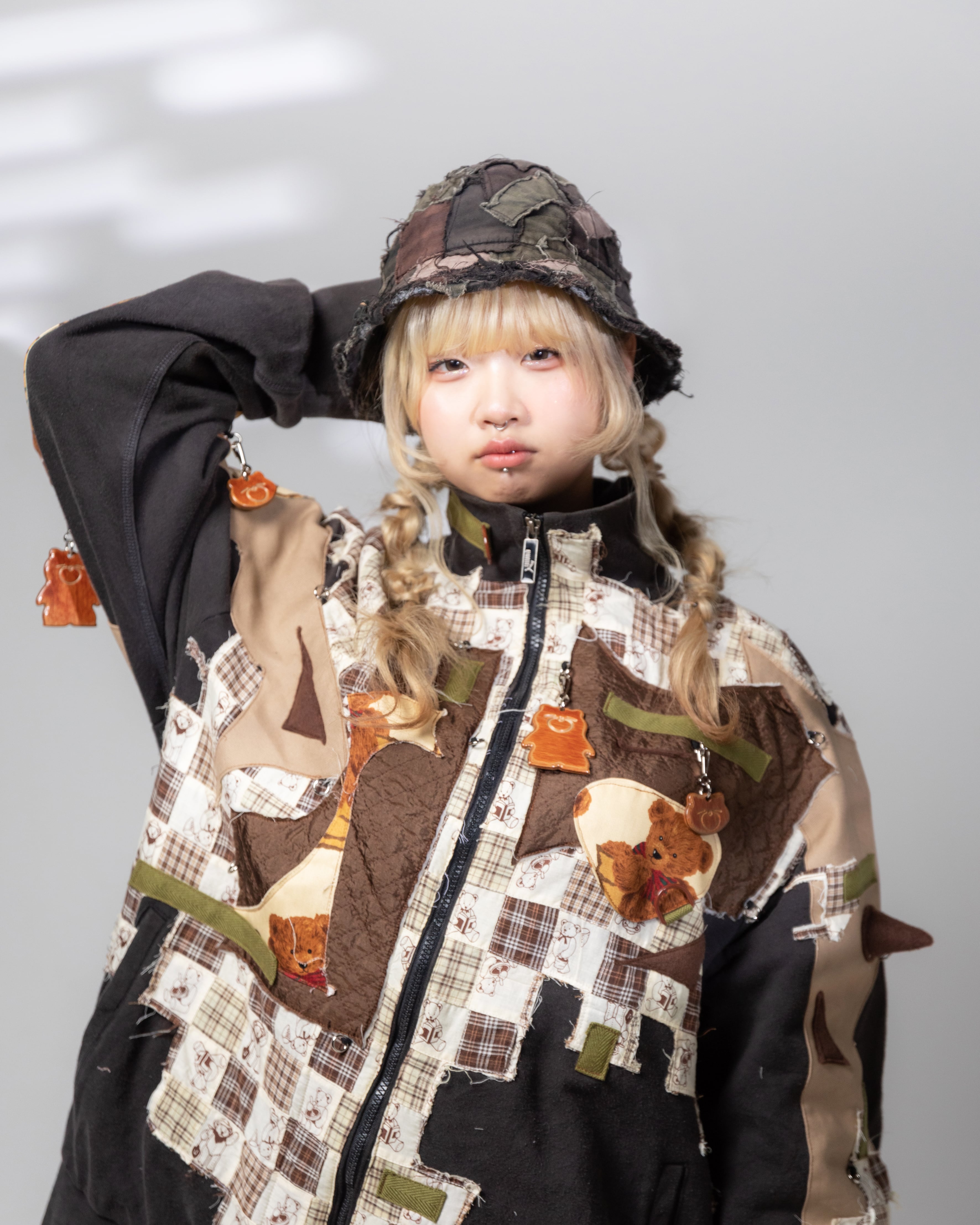 絶滅危惧種　ぜつきぐ　くまちゃんパラシュートワンピース ぜつきぐ | zetsukigu