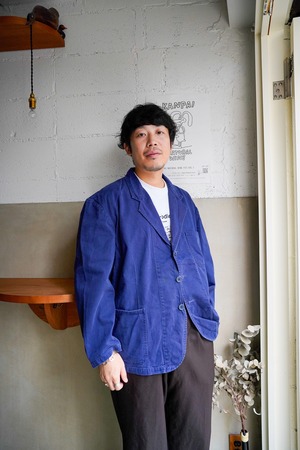 【1970s】"Crown by Corona" Cotton Twill French Tailored Work JKT / 6-274