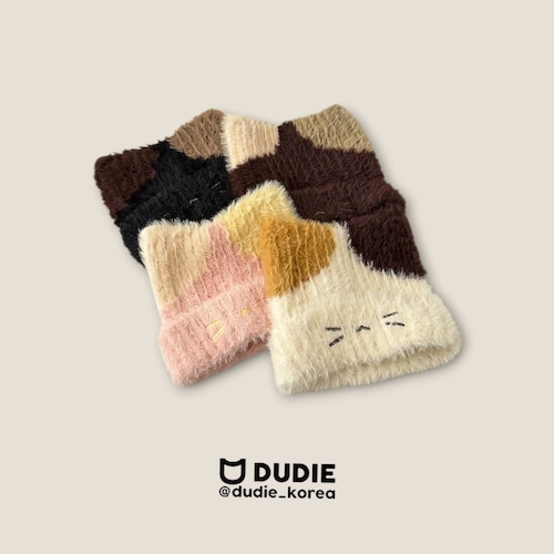 DUDIE［取寄］three color cat beanie 26winter