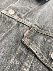 80s Levi's 70503-0259 BLACK DENIM JACKET Size XL