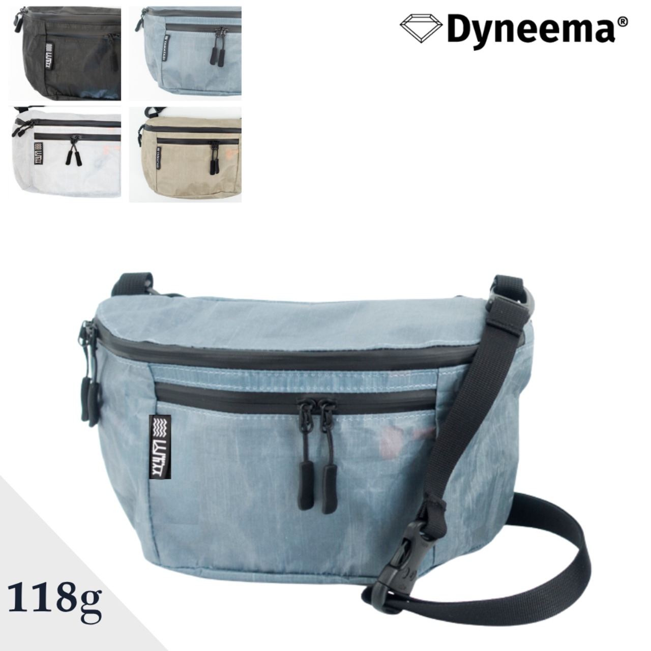 YAMATABI 山旅 ダイニーマ製ULサコッシュ スタンダード ダイニーマ製ULサコッシュL（軽量ウエストポーチ/登山用サコッシュ