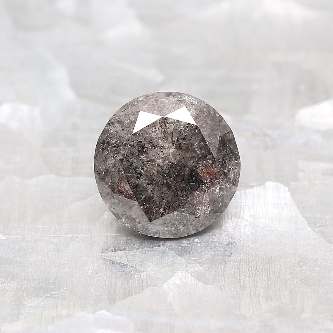 ソルトアンドペッパーダイヤモンド 1.23ct ラウンド | PAY ID
