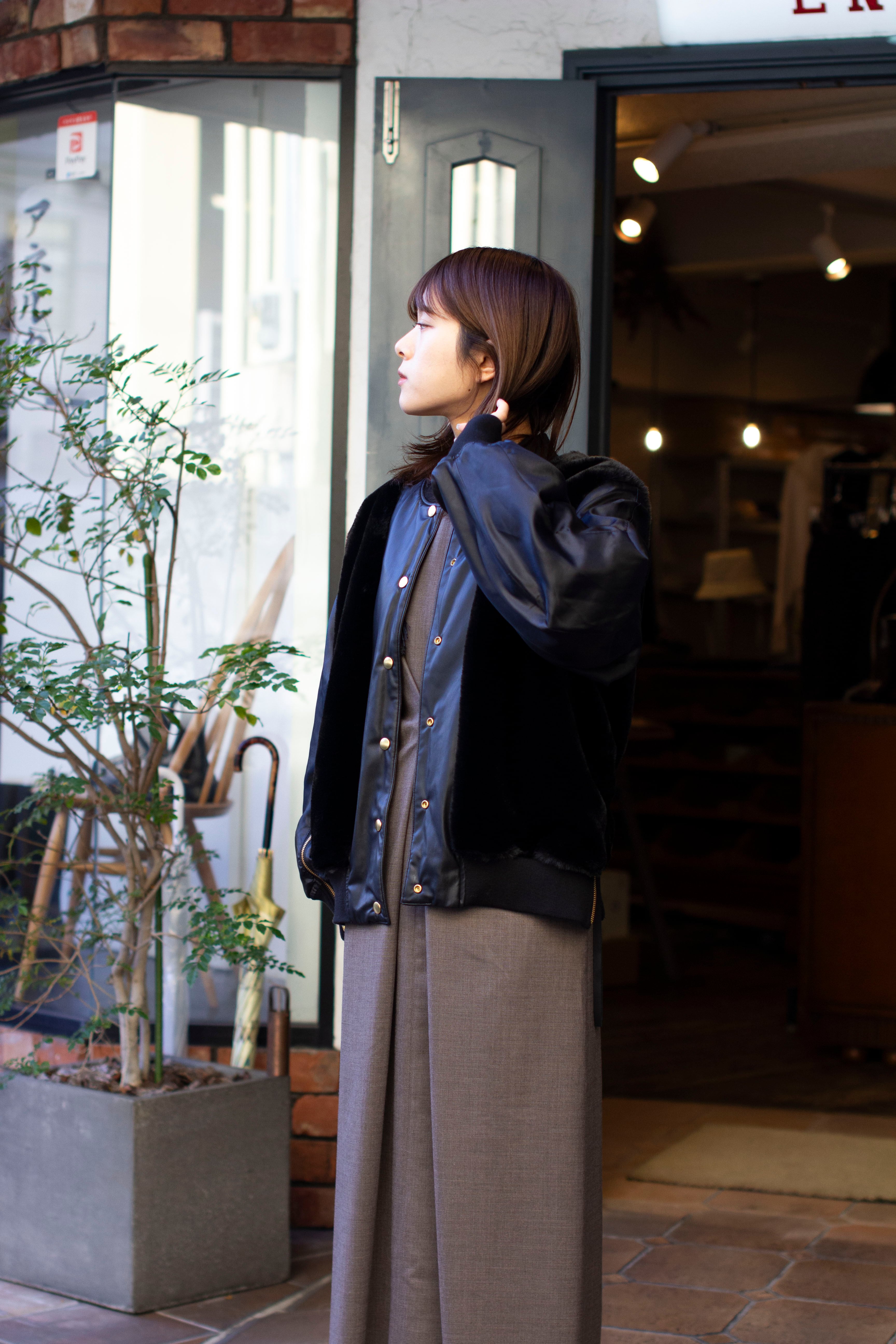 FUMIE=TANAKA フミエタナカ fringe BL F25A07（KHAKI） | ANERCA & L.I.V