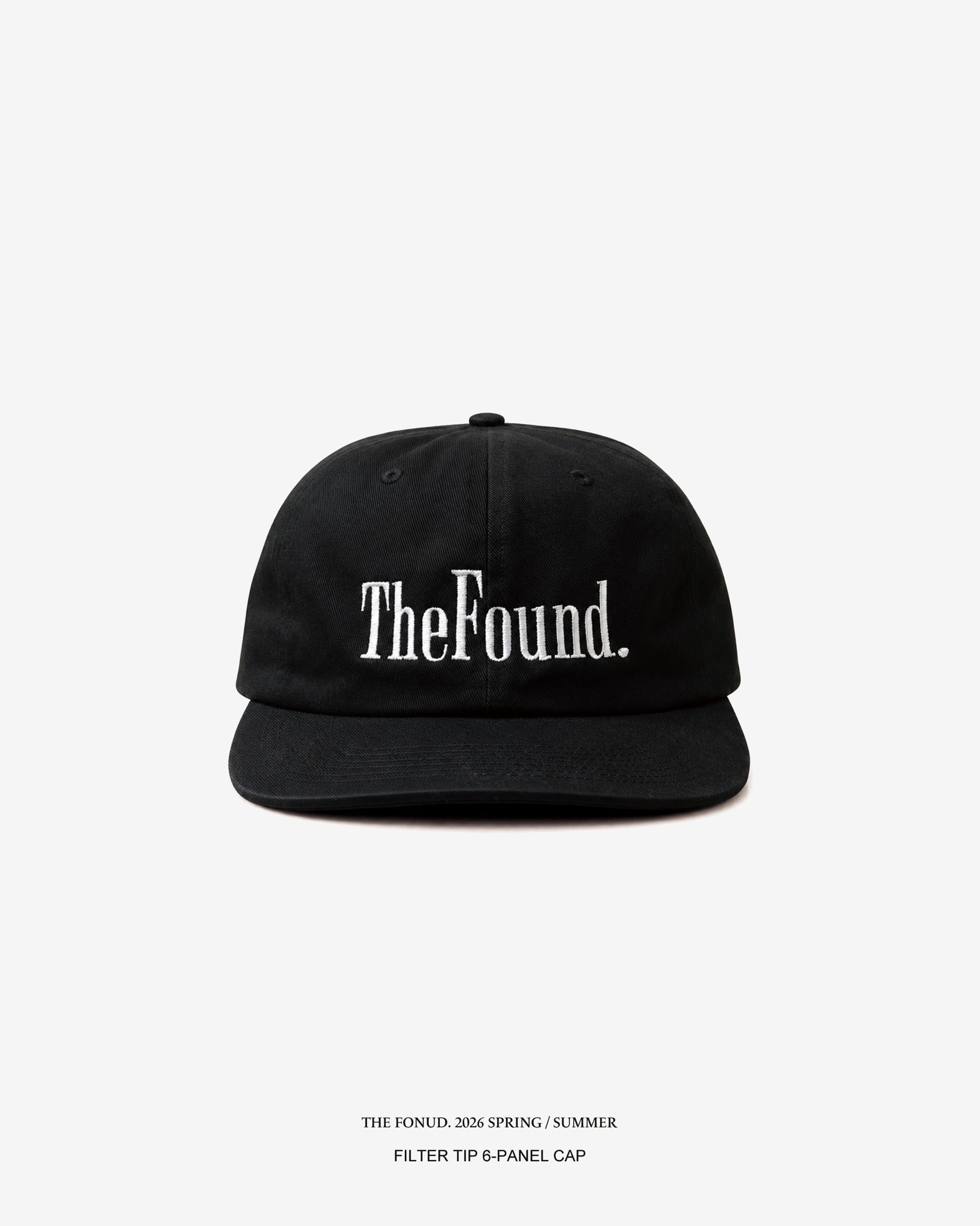 FILTER TIP 6-PANEL CAP BLACK