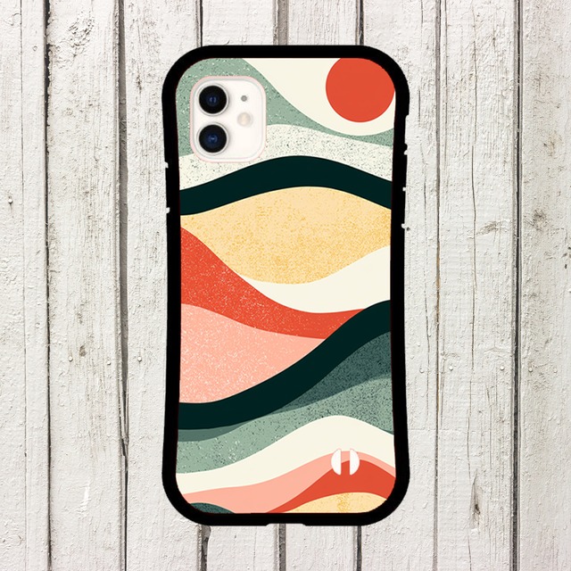 受注生産 iPhoneケース レトロウェーブ｜60s 70s レトロポップ CURV001A