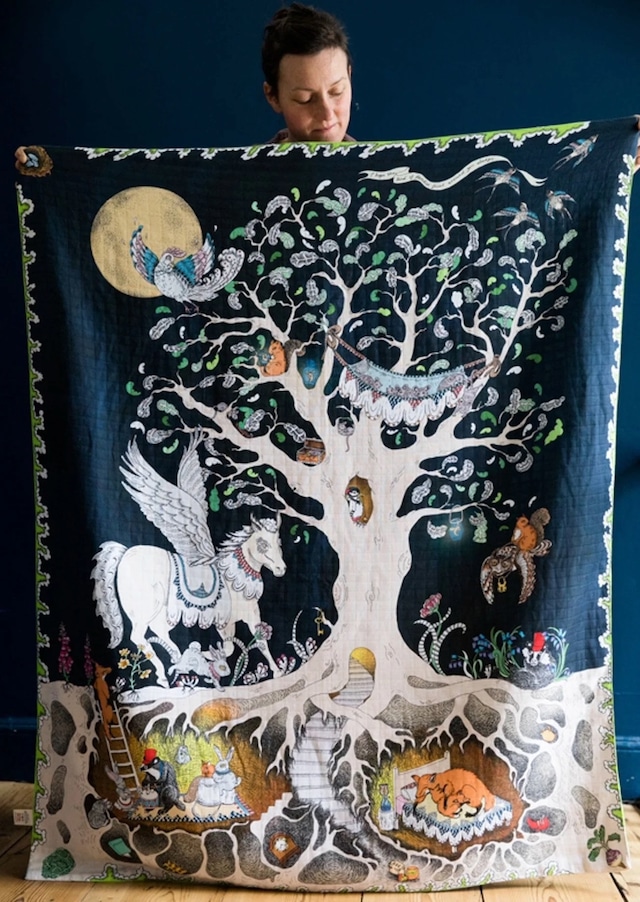 【 FORIVOR 】Large Muslin Blankets / 120 X 150cm / The Enchanted Forest（魔法の森）