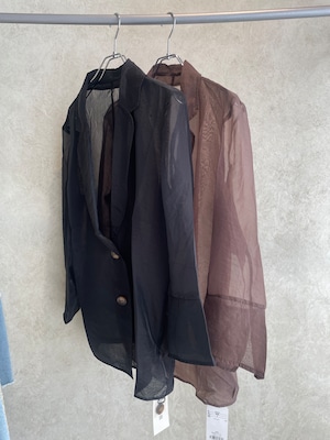 【即納】sheer tailored jacket