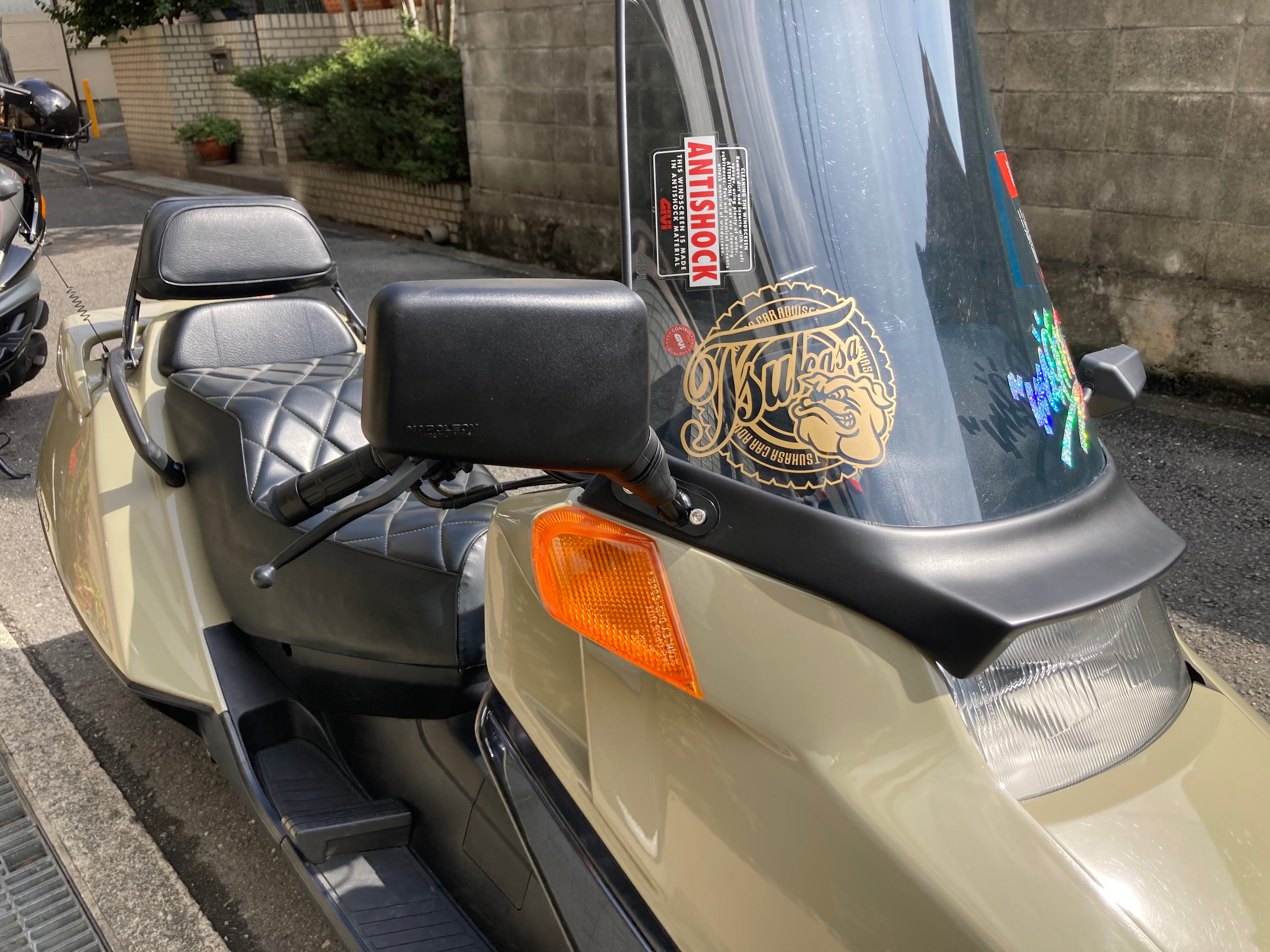 フュージョン専用　サワダサイクル　純正ショート風　ボディマウントミラー　クリアレンズversion　左右セット - 画像5