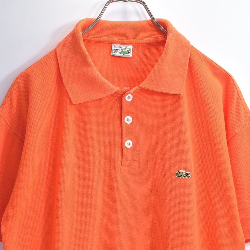 希少 70s 80s フランス製 ラコステ 鹿の子 ターコイズ ポロシャツ 6 70s フランス製 CHEMISE LACOSTEラコステ ワンポイント コットン