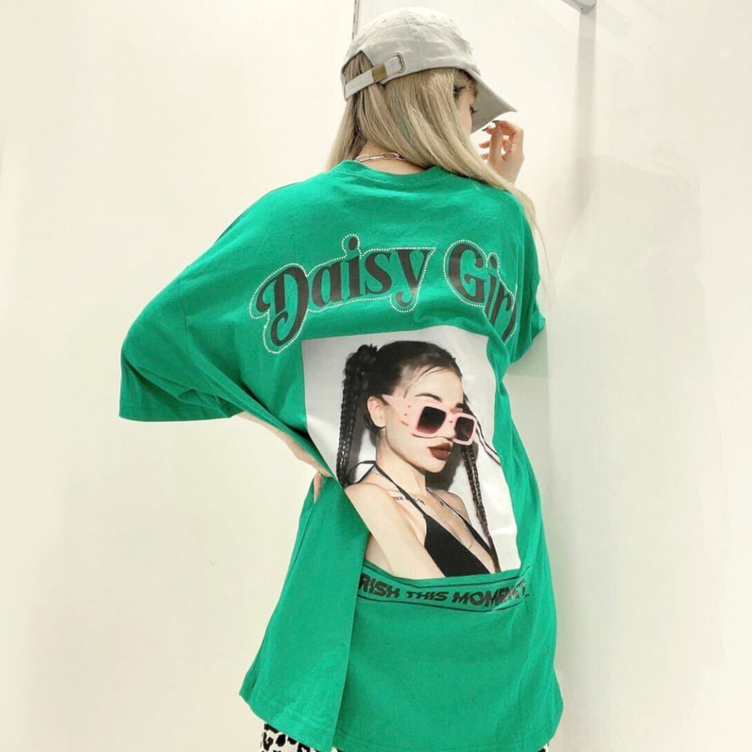 70%OFF】 ラインストーン付き DAISY GIRL BIGTシャツ | VOLCAN&APHRODITE