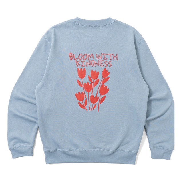 ALPSDR BK TULIP LOGO SWEAT / DUSTY BLUE