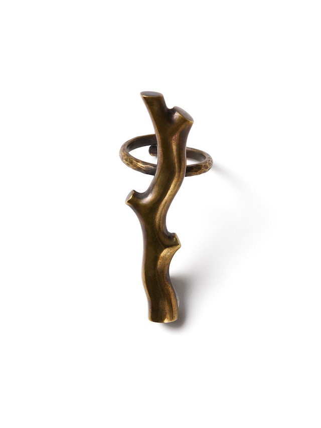 Brass Coral Ring