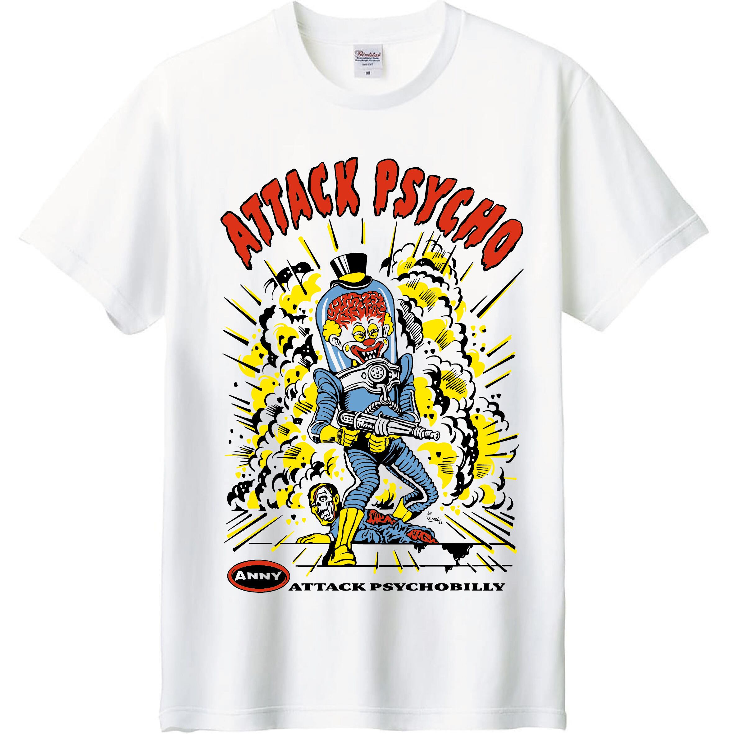 ANNY_Tシャツ(アタックサイコビリー)フレーリーダストx黒 | ANNY