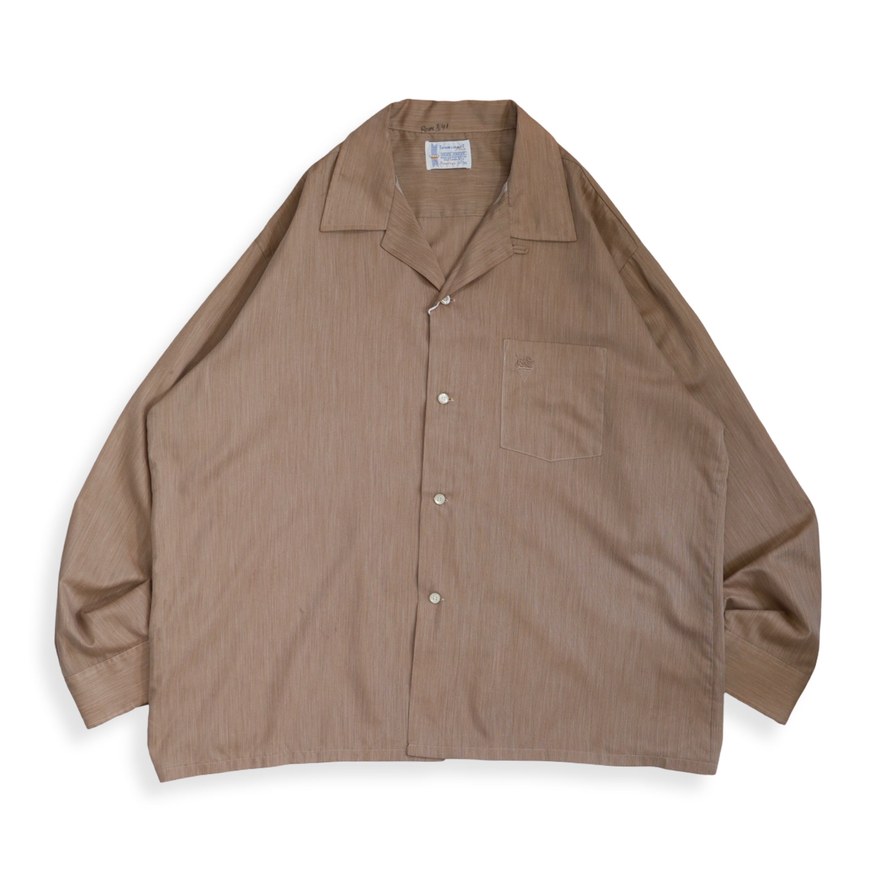 TOWNCRAFT Open Collar Shirt