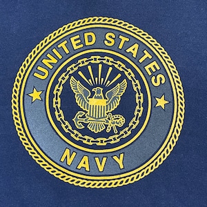 【SOFFE】USA製 ロゴ プリント UNITED STATES NAVY バックプリント パーカー プルオーバー スウェット フーディー hoodie M ネイビー ソフィー 米軍 アメリカ軍 ミリタリー us古着