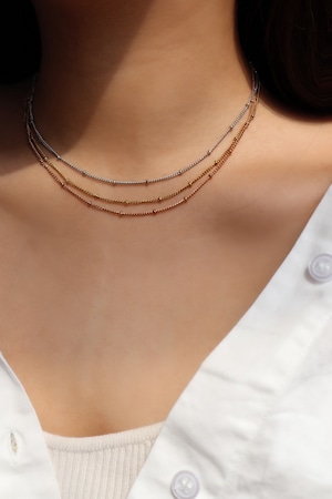 ボールチェーンネックレス