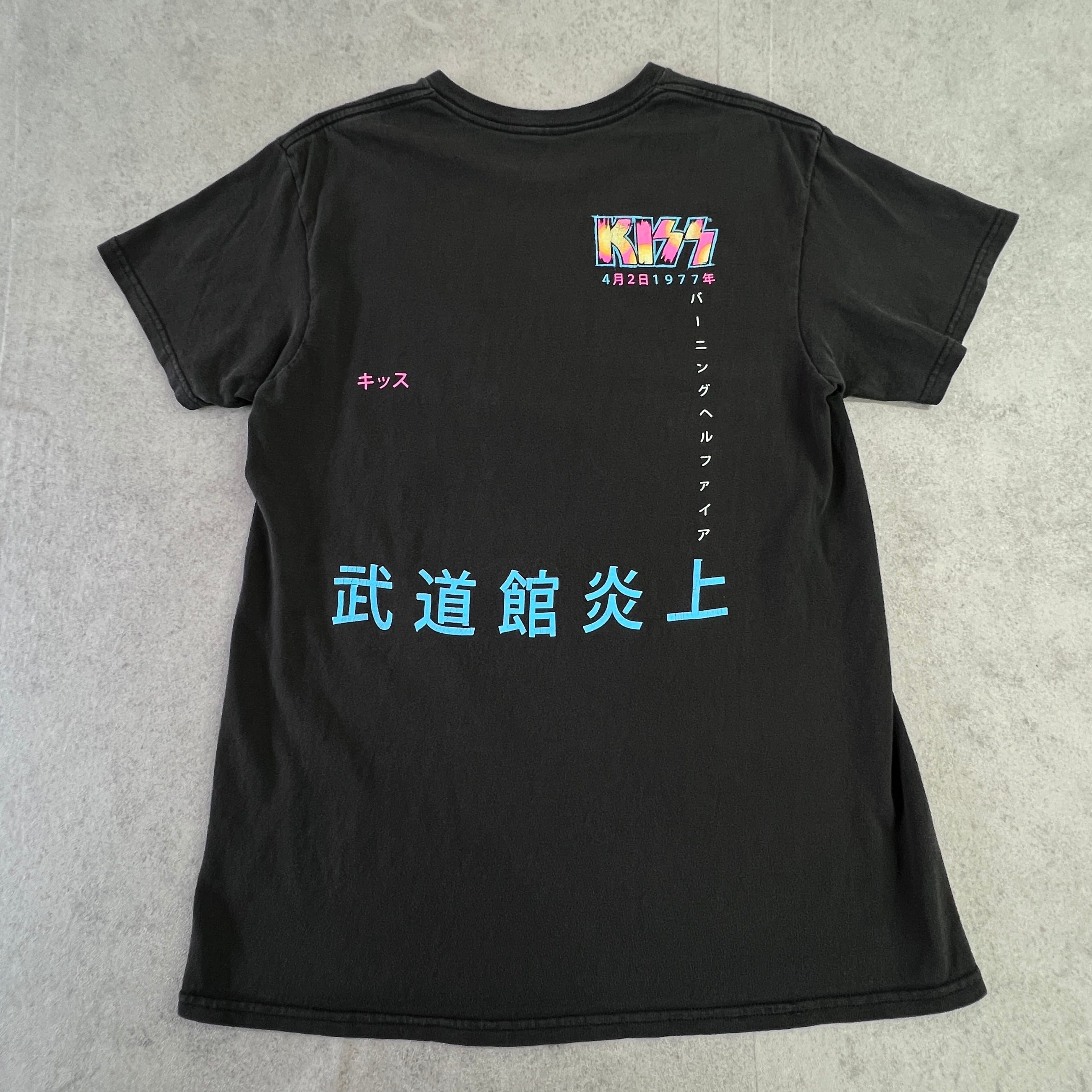 KISS 1977年4月2日 日本武道館公演 復刻プリント Printed T KISS 1977年4月2日 日本武道館公演 復刻プリント Printed T
