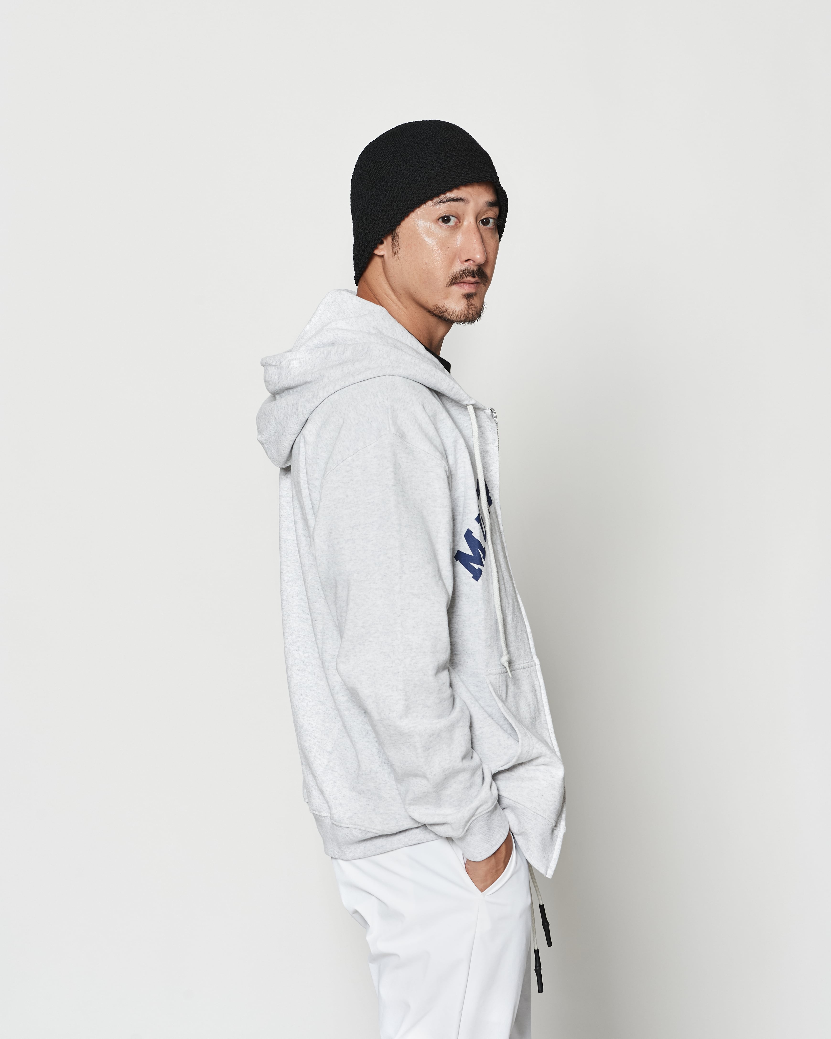 muta MARINE × ACANTHUS アーチロゴ ジップアップ パーカー | ACANTHUS