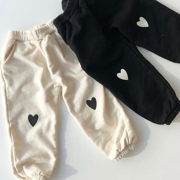 heart jogger pants