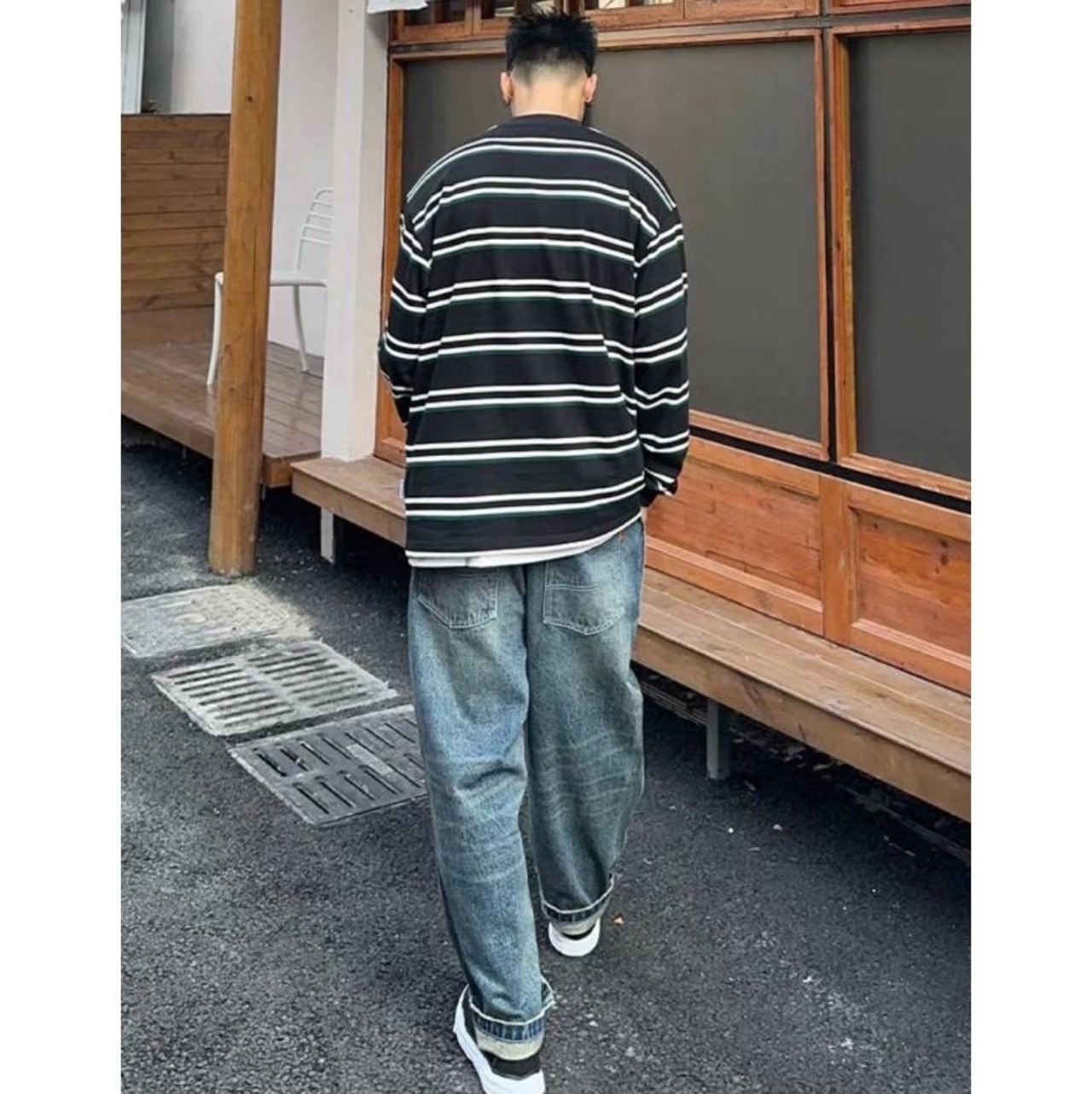 Striped long sleeve tee 1083 - 4