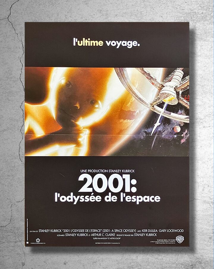 スタンリー・キューブリック監督映画『2001年宇宙の旅』フランス上映時の告知ポスター