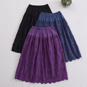 4色／フラワーシャギースカート ・9415