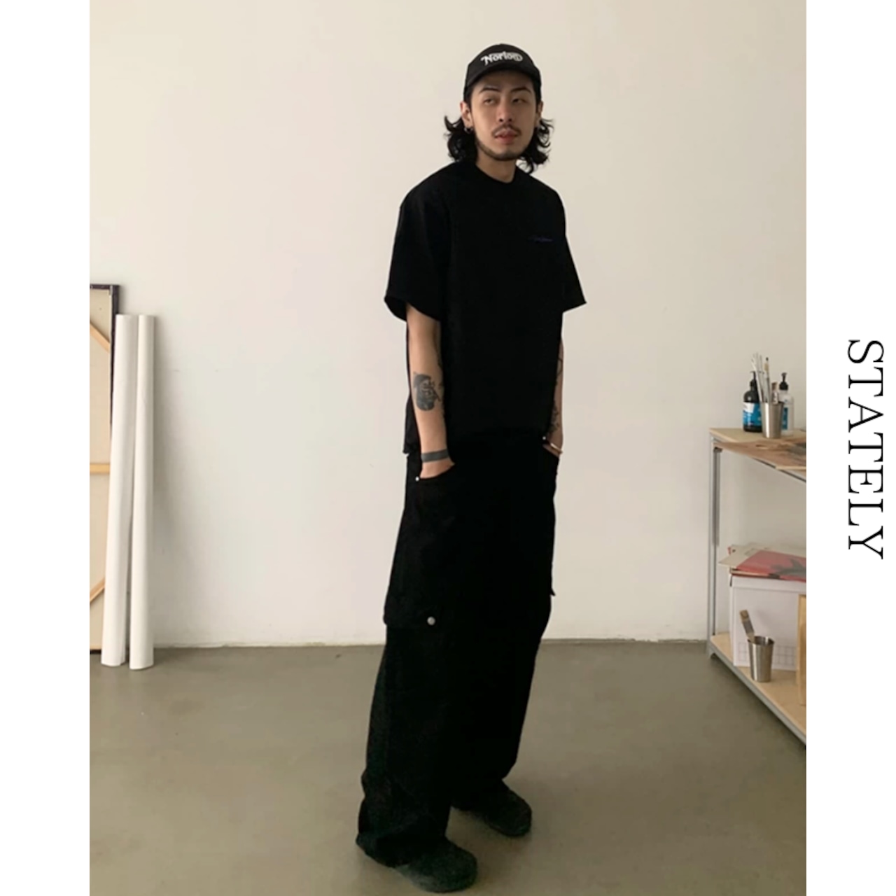 Velour Script ベロアロゴTee/2color_T142・画像6